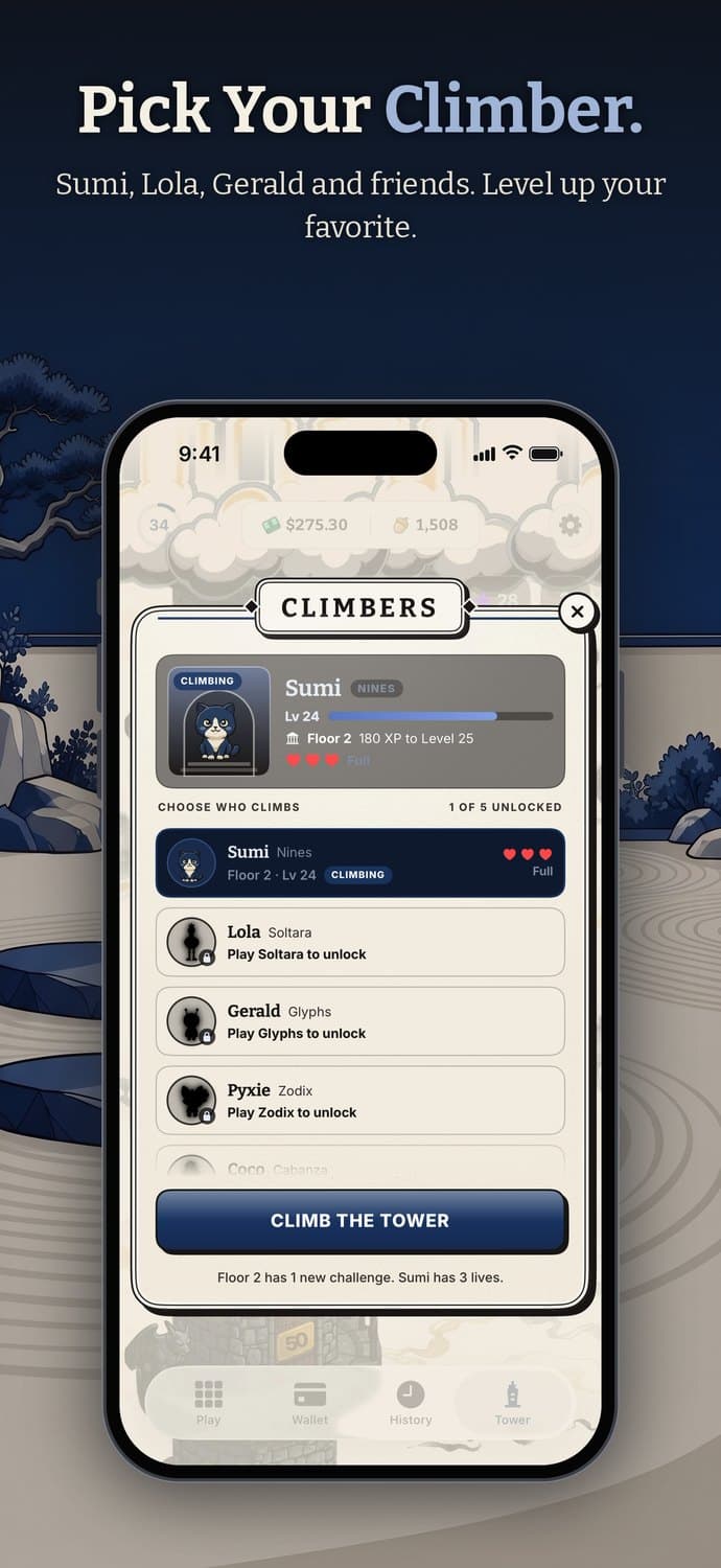 Pick your climber